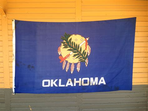 Oklahoma State Flag Downtown Oklahoma City Oklahoma State Flag Oklahoma