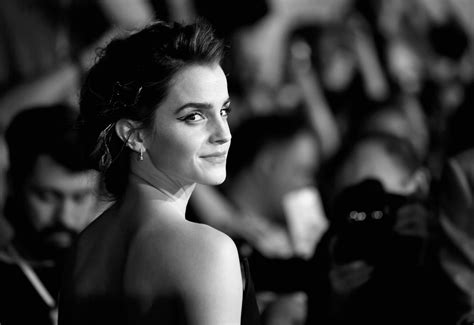 X Emma Watson Celebrities Girls Hd Monochrome Black And