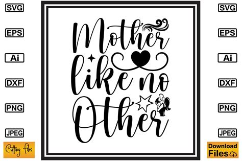 Mother Like No Other Svg Cute Print Graphic By Artstore22 · Creative