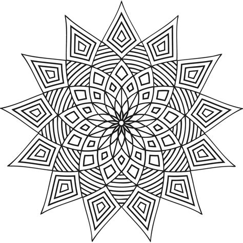 1684 mandala poster coloring page. Free Printable Geometric Coloring Pages For Kids