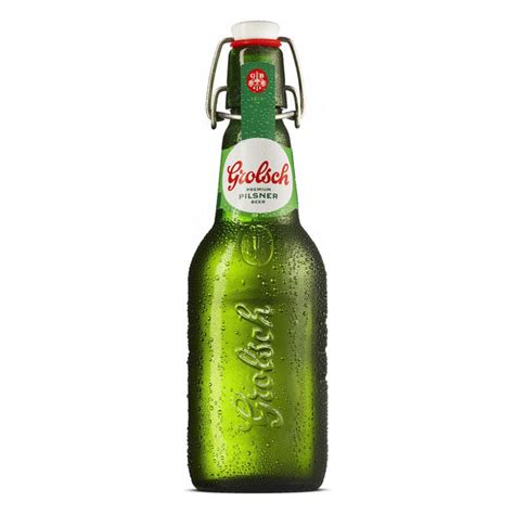 Grolsch Premium Pilsner 450ml Swing Top Glass Bottles Twelve Green