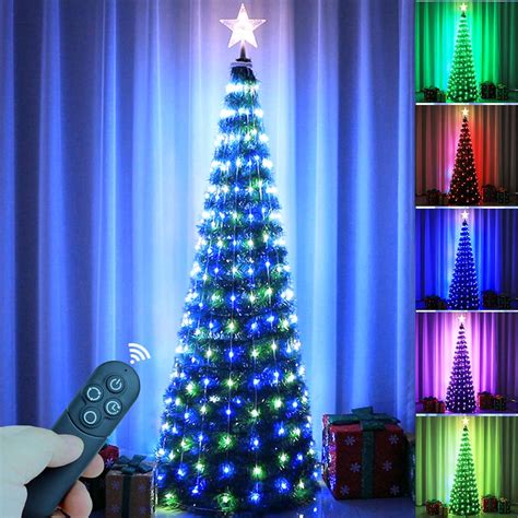 Epartswide Christmas Tree Artificial Christmas Tree With Lights Pop Up
