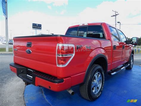 2009 Bright Red Ford F150 Fx4 Supercrew 4x4 88576878 Photo 5