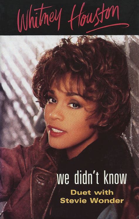 We Didn T Know By Whitney Houston Duet With Stevie Wonder 1992 Tape Arista Cdandlp Ref