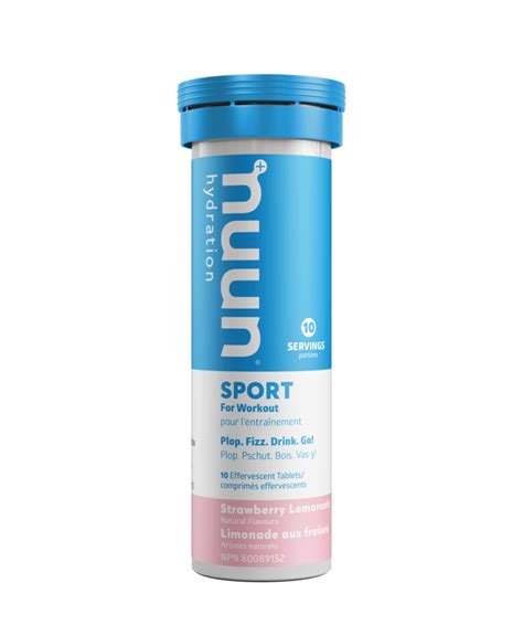 Nuun Sport Strawberry Lemonade 10 Tabs Your Health Food Store And
