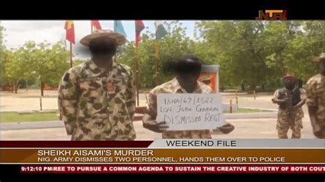 army dismisses two soldiers over killing of islamic cleric in yobe youtube