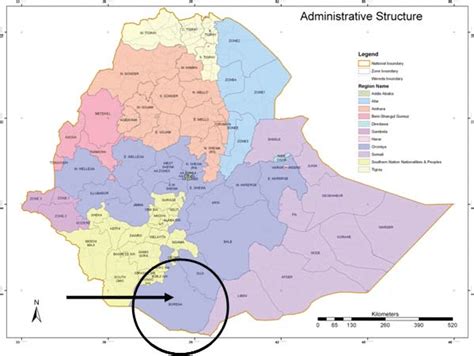 Location Of Borana Zone Encircled In Oromia Regional State Ethiopia