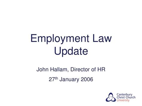 Ppt Employment Law Update Powerpoint Presentation Free Download Id