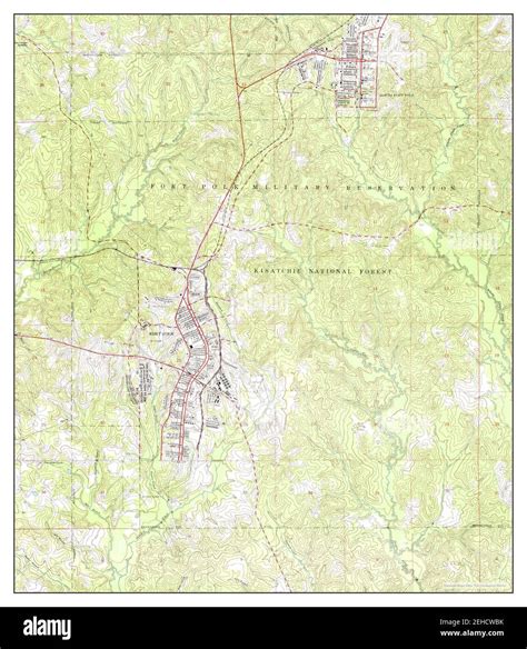 Map Of Fort Polk Cut Out Stock Images And Pictures Alamy