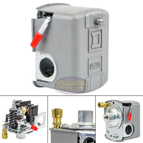 Square D Single Port 95 125 Psi Air Compressor Pressure Switch 9013fhg
