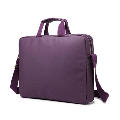 E1651 Miss Lulu Simple Square Solid Colour Laptop Bag Purple