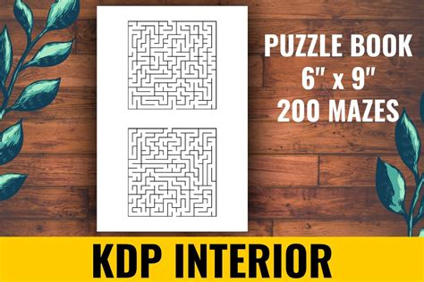 Mazes Puzzle Book KDP Graphic By Atlasart Creative Fabrica