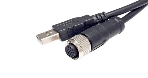 Waterproof Circular M12 17pin To Usb Cable Connector Buy M12 17pin