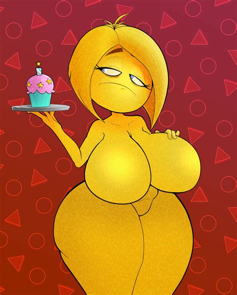 rule 34 1girls big breasts breasts cupcake emoji emoji race female female only frown hand on
