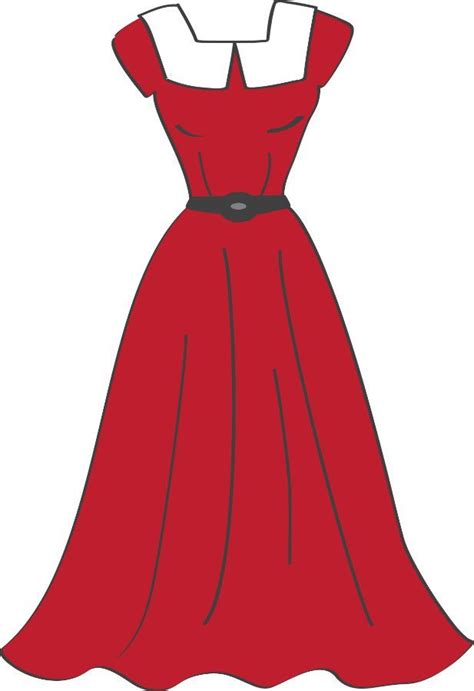 Dress Clipart Moda De Vestir De Mujer Moda Estilo Modista