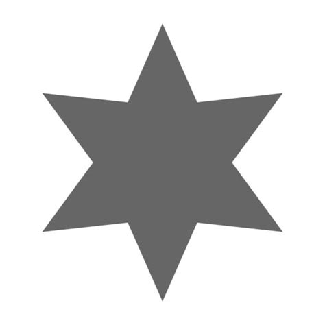 Six Point Star Craft Shape