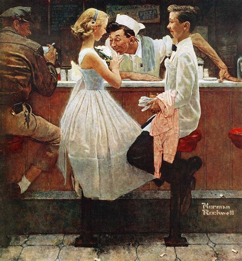 After The Prom Painting By Norman Rockwell Pixels