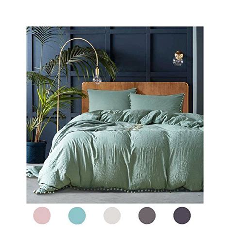 Maybe you would like to learn more about one of these? 3 Pieces Dark Green Bedding Green Duvet Cover Set Ball ...