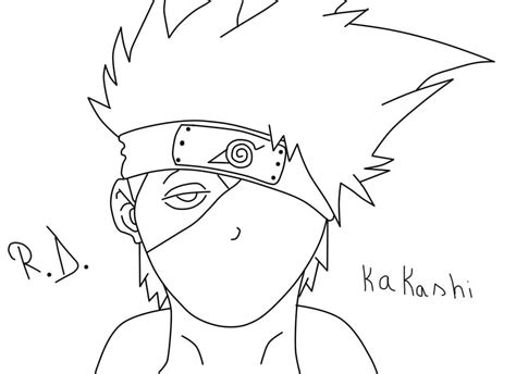 Kakashi Simple Drawing