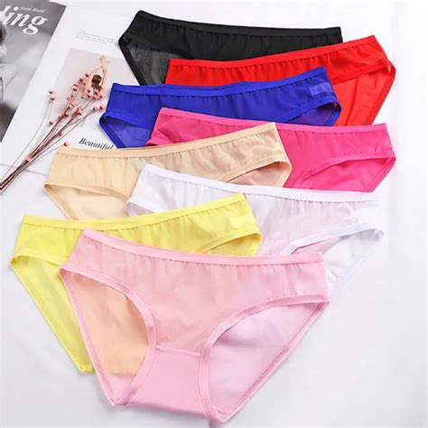 WOMENS BRIEFS MESH Sheer See Through Lingerie Underwear Panties Thongs Knickers PicClick