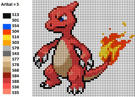 Your comment is empty or incorrect. I worked with this pattern to make my Charmeleon. On the ...