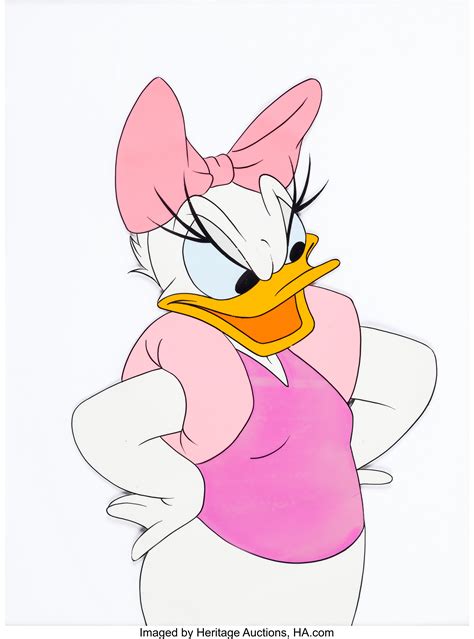 Daisy Duck Production Cel Walt Disney 1961 Animation Art Lot