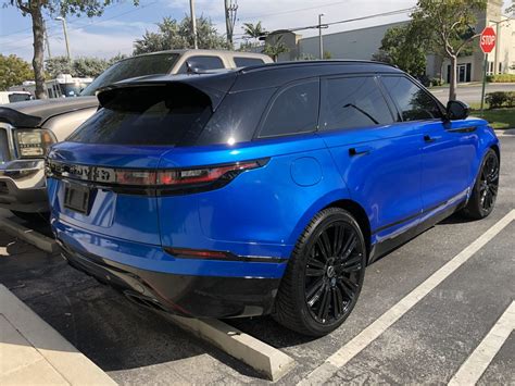 Range Rover Velar Apa America Gloss Blue Super Candy With Black Out