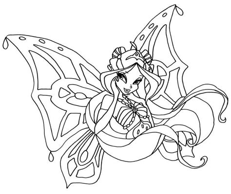 Stella Winx Club Enchantix Para Colorear Imprimir E Dibujar