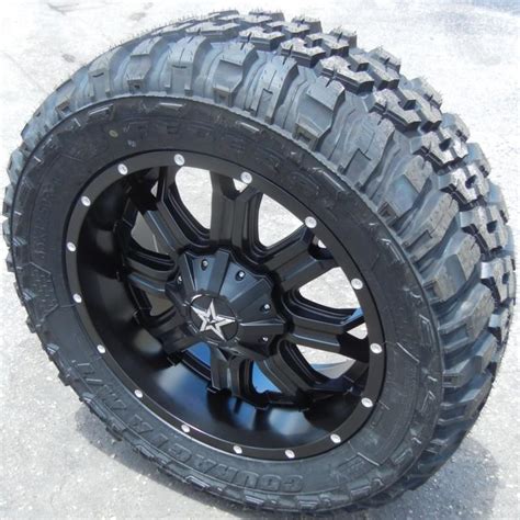Buy 20 Black Tis 535b Wheels Rims Federal Mt Tires Chevy Silverado