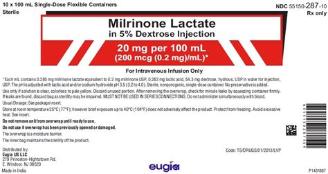 Milrinone Fda Prescribing Information Side Effects And Uses