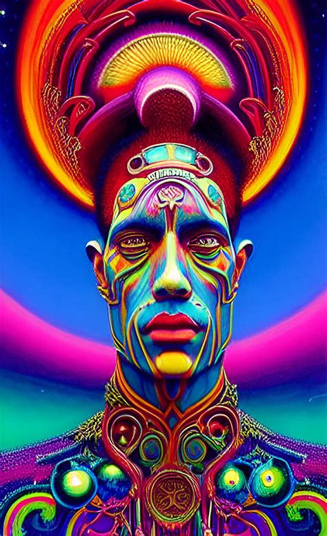 psychedelic portrait 56 digital art by barroa artworks fine art america
