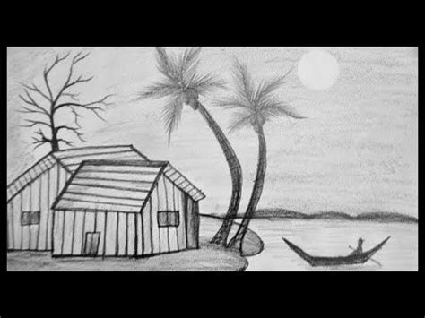 Easy Pencil Shading Nature Easy Pencil Shading Landscape Drawing