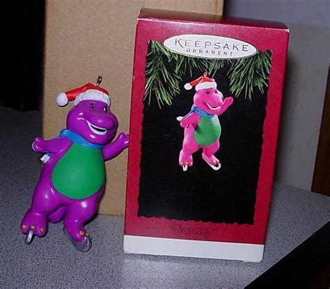 Barney The Purple Dinosaur Hallmark Holiday Ornament 1994 Ice Skating