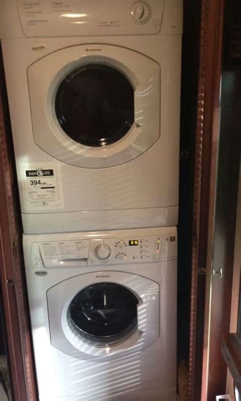 Our Stackable Washing Machine And Dryer In The Rv Stackable