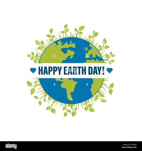 Happy Earth Day Banner Illustration Of A Happy Earth Day Banner For