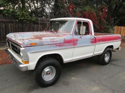 Find Used 1972 Ford F100 Short Bed 4x4 4 Speed Factory Air Rare Truck