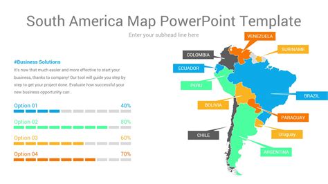 Ppt Interactive Political Map Of South America Powerpoint Images