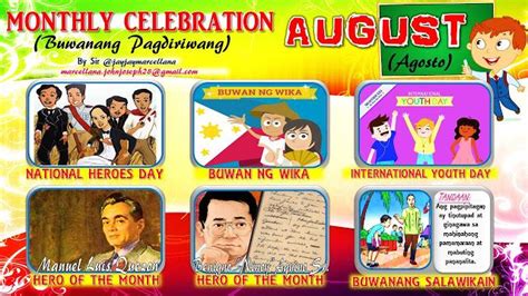 2017 Monthly Celebration With Monthly Motto August Deped Tambayan Ph