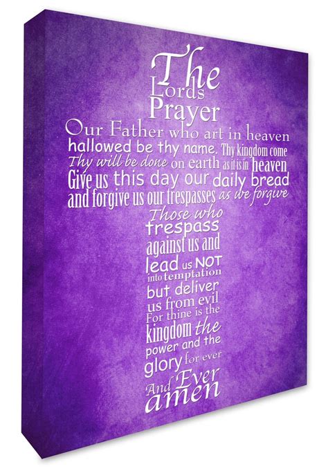 The Lords Prayer Wall Decal Picture Wall Art Lords Prayer Wall Etsy Uk