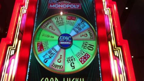 Epic Monopoly Slot Machine Bonus Wheel Spins Bonus Youtube