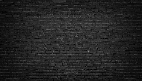 Black Brick Wall Background Texture Dark Masonry Stock
