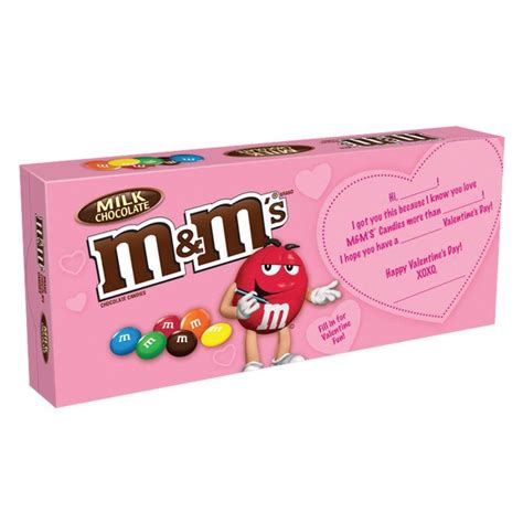 Mandms Valentines Milk Chocolate Candy T Box 31 Ounce Find