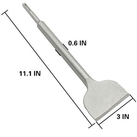 Wide Tile And Thinset Chisel 3 X 10 Wall And Floor Scraper Shank For