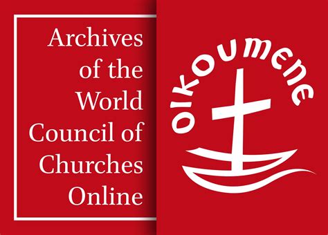 Archives Of The World Council Of Churches Online