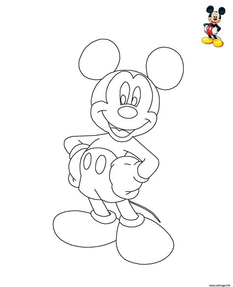 Coloriage Mickey Mouse Disney à Imprimer Coloriage Mickey Coloriage
