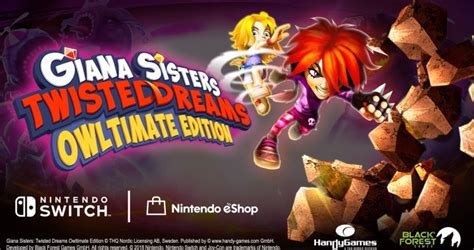 Giana Sisters Twisted Dreams Owltimate Edition Out Now On Nintendo