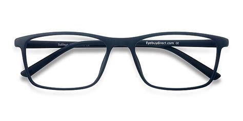 Sullivan Rectangle Matte Navy Full Rim Eyeglasses Eyebuydirect