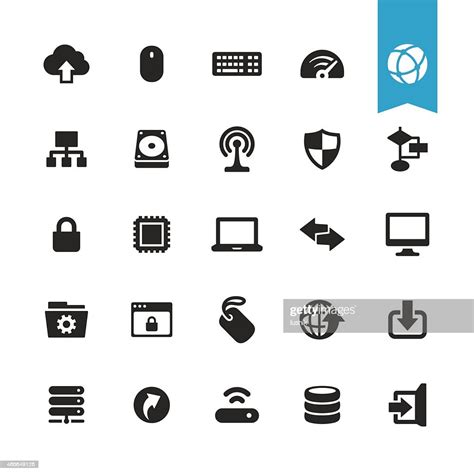 Computers And Network Vector Icons High Res Vector Graphic Getty Images