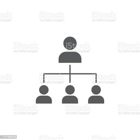 Organizational Chart Vector Icon Concept Isolated On White Background