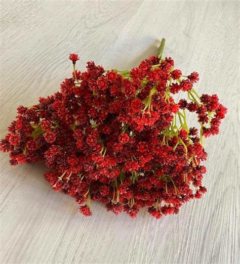 X Gypso Bunch Red Artificial Flowers Keighley Uk